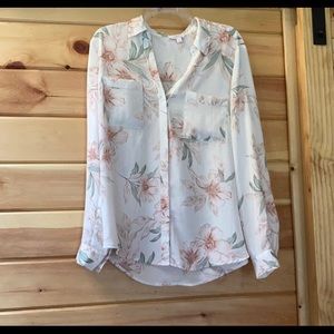 CANDIE’S  BUTTON DOWN BLOUSE.